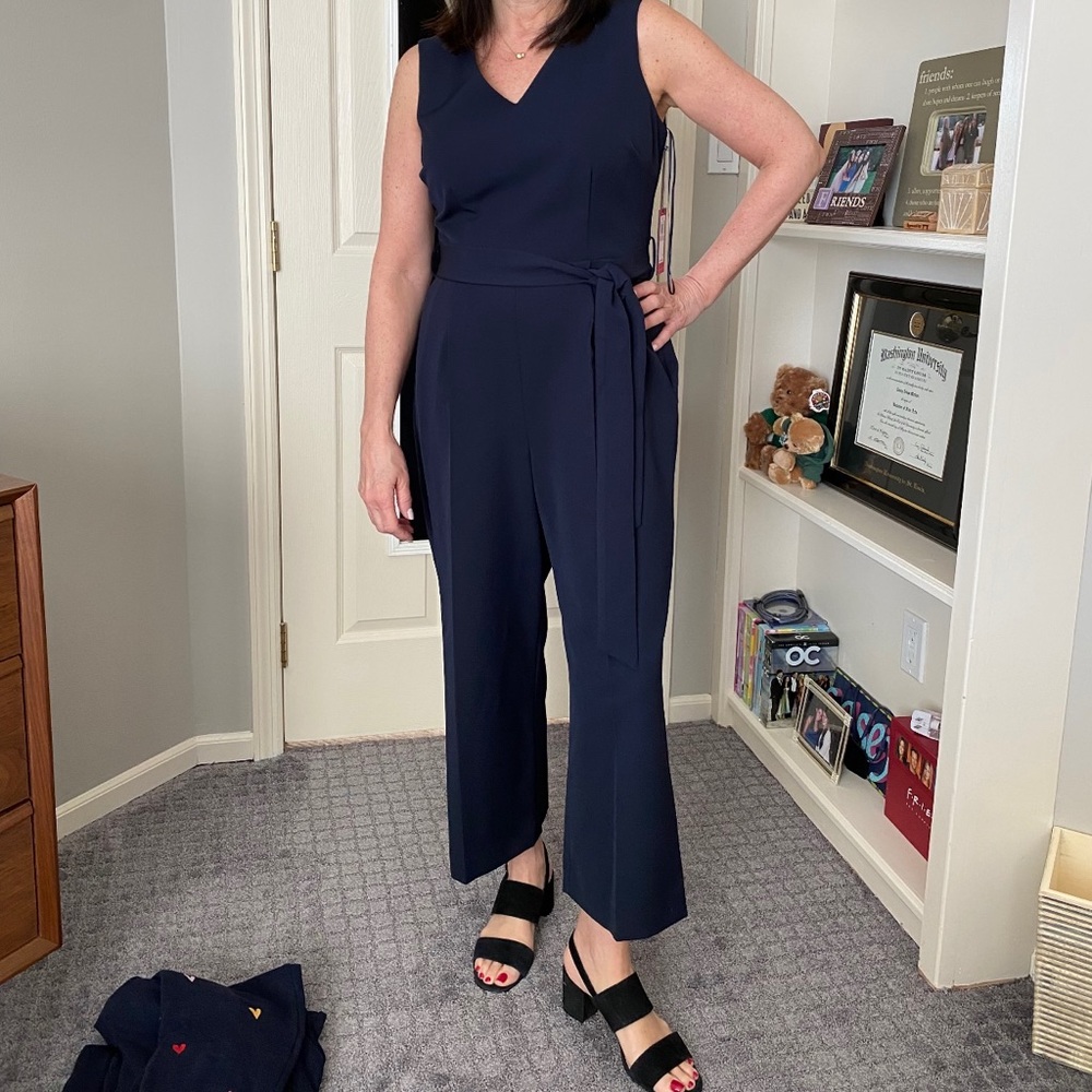 Vince Camuto NWT Navy Jumpsuit Size 6